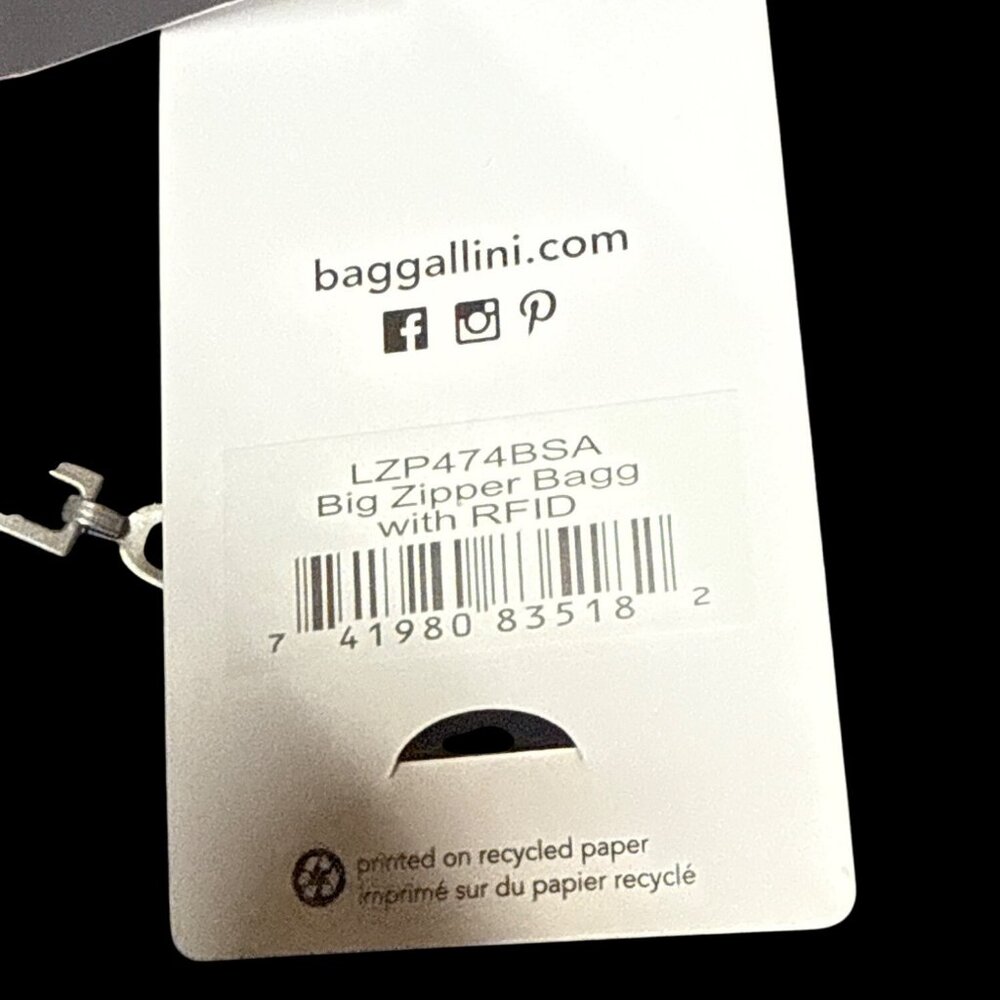 Baggallini Women's Big Zipper Crossbody Bag with RFID Wristlet Black New with Ta - Picture 6 of 8